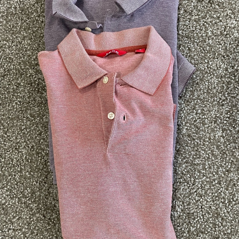 Izod Men's Polo Shirt - Pink and Purple